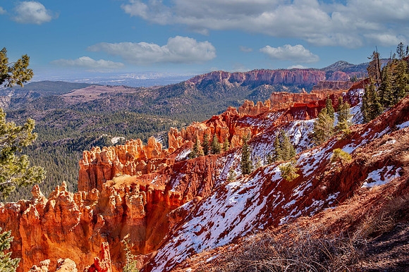 Bryce Canyon - Rainbow Point after snow