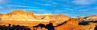 Capitol Reef - sunset point in late afternoon