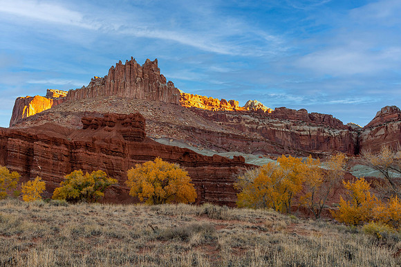 Capitol Reef - The Castle at sunrise