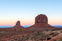 Monument Valley - Buttes at sunset