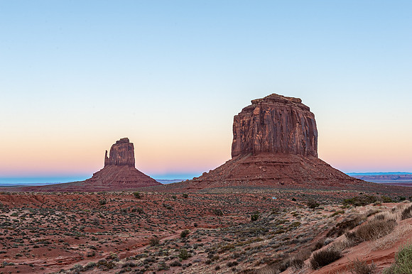 Monument Valley - Buttes at sunset