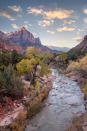 Zion NP - The Watchman at sunset