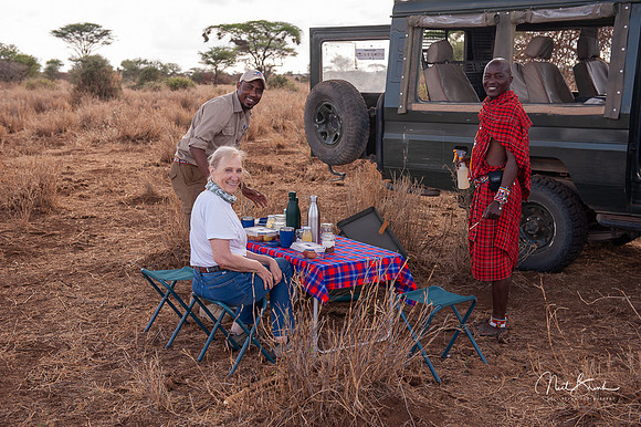 Breakfast with Masai Ephraim & David