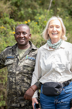 Meryl with guide/tracker Callixie